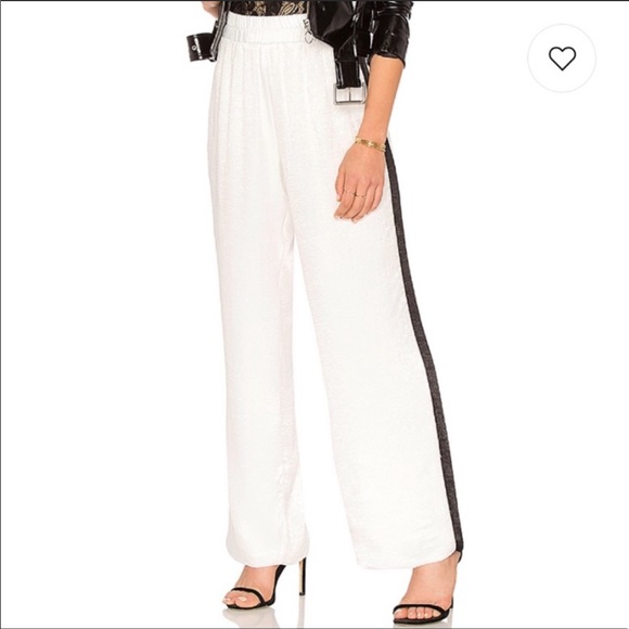 NWT Donna Mizanni Charlie Track Pant- White - Picture 2 of 6